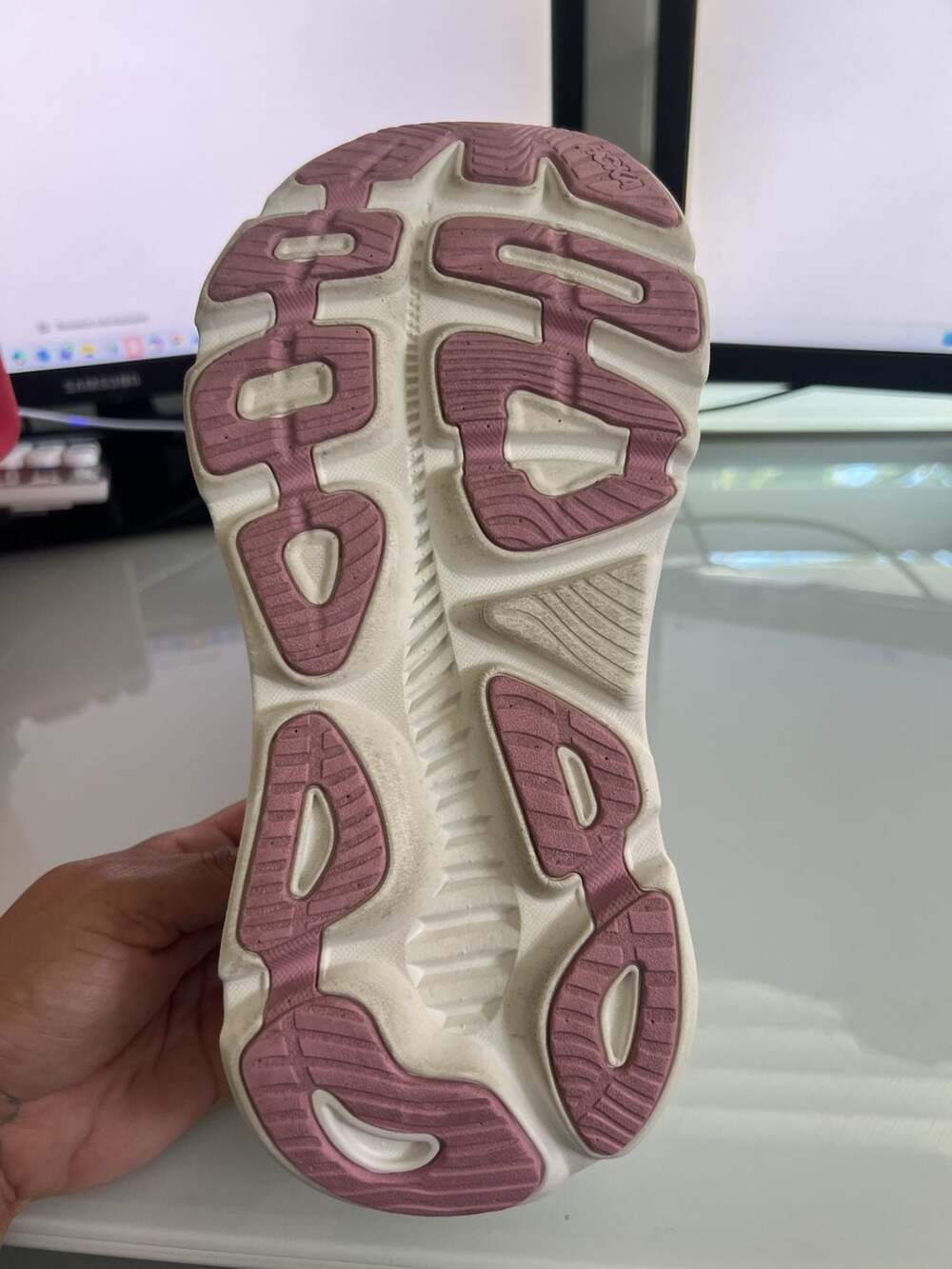 Womens HOKA W GAVIOTA 5 SEA ICE / PINK TWILIGHT - Picture 5 of 6